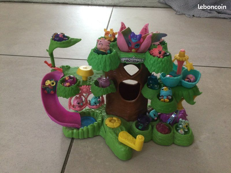 Hatchimals maison avec ascenseur ,toboggan, balançoire (image 3)