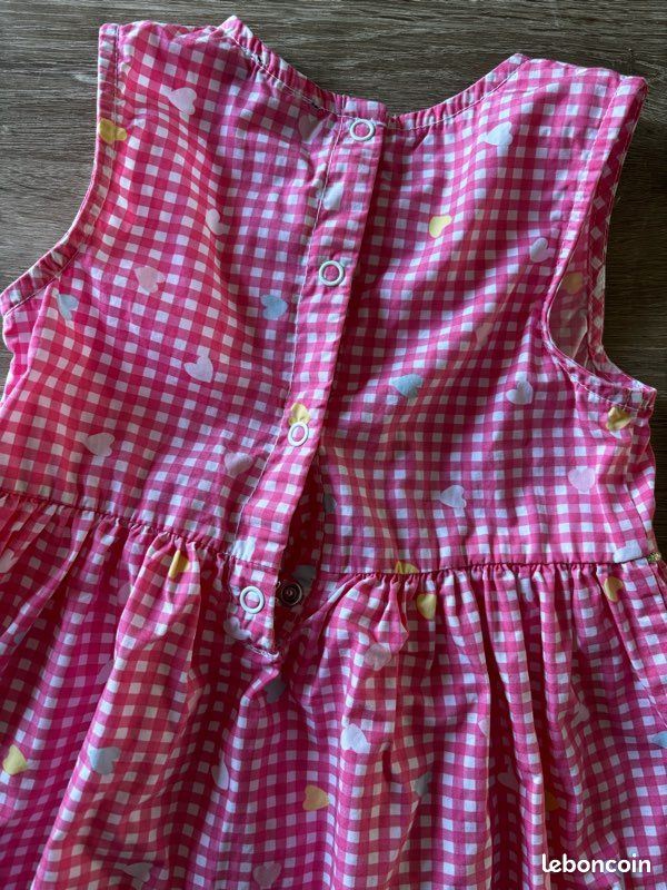 Robe Vichy (gingham) Noire SHEIN Taille 4 - Style Mini, Occasion Très Bon état