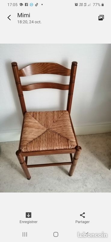 Chaise en bois (image 1)