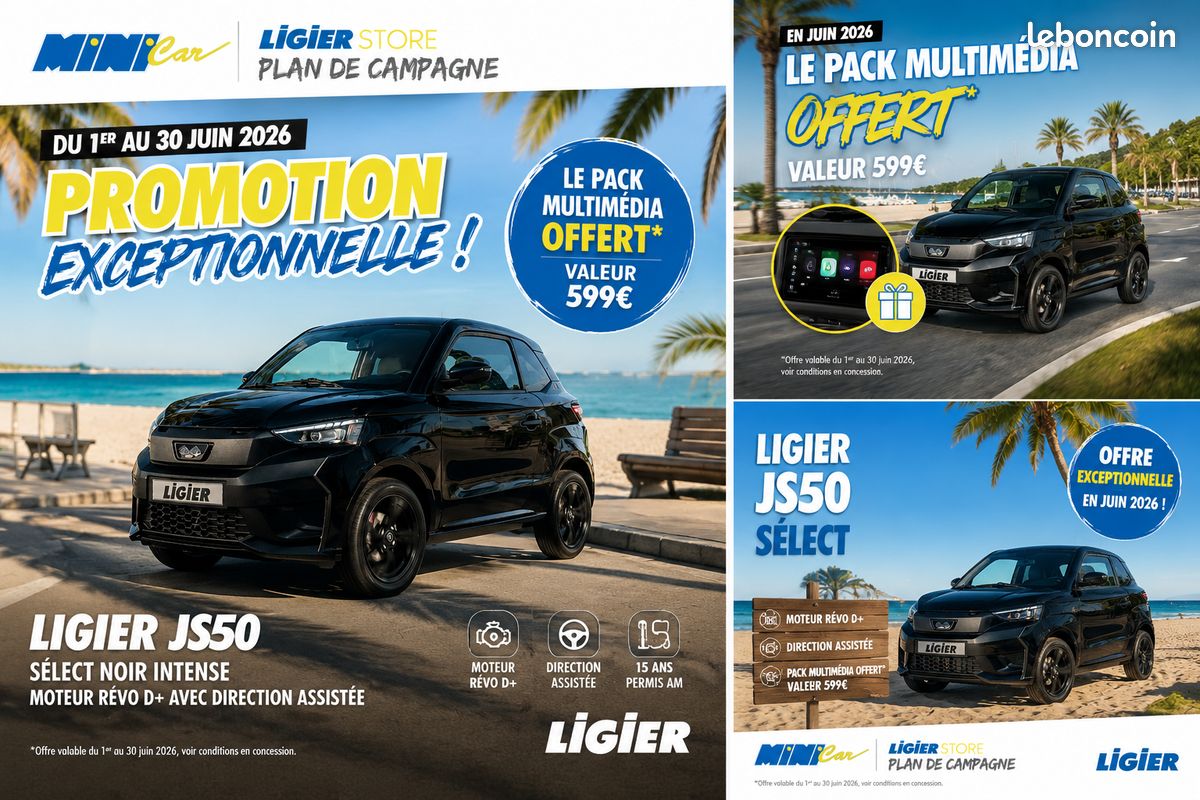 Voiture sans permis LIGIER JS50 Select Diesel Neuf (image 7)