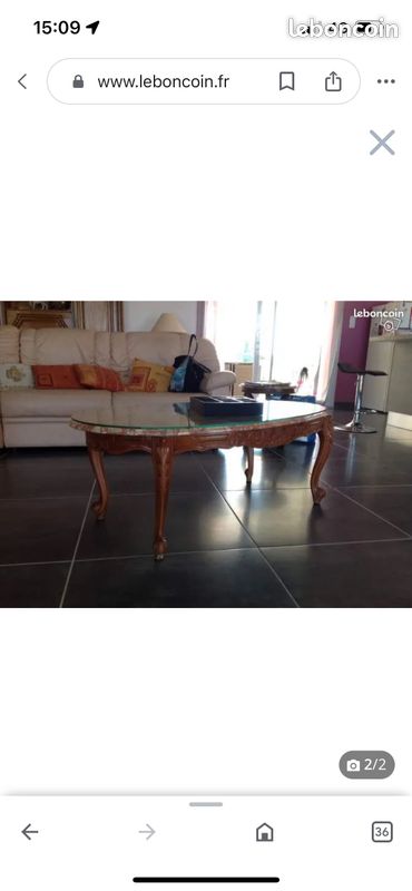 Table basse bois (image 1)