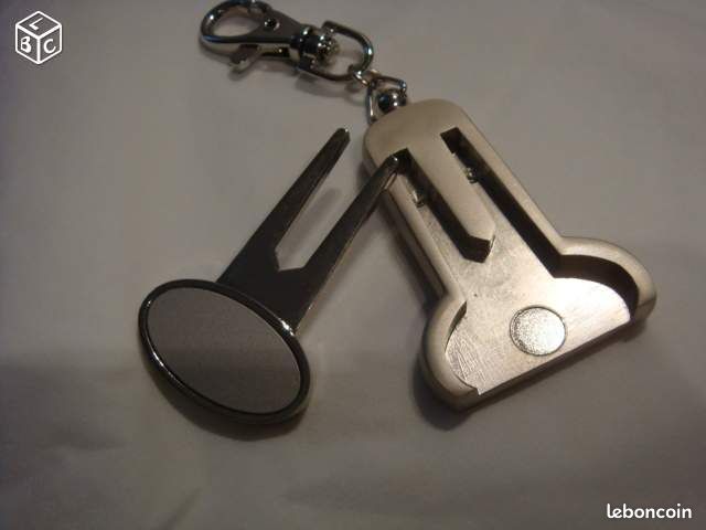 Porte clé acier GOLF + lève tee aimanté 70 grs (image 2)