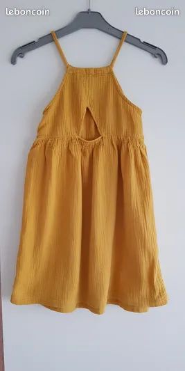 Robe à bretelles fille, jaune ans Kiabi Vêtements