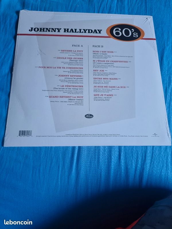 Vinyle johnny Hallyday 60's (image 2)
