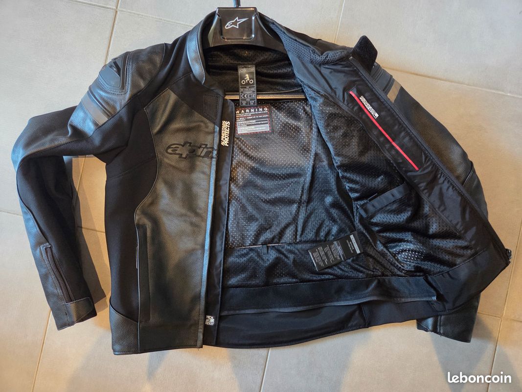 Blouson moto cuir Alpinestars GP Force taille EUR 50 USA 40 (image 6)