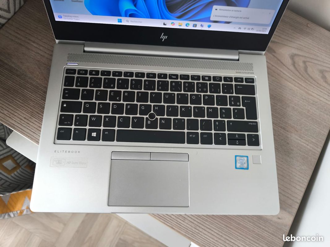 HP EliteBook 830 G6 - I5 8e Gen - 16Go RAM - 256Go SSD - Azerty - Comme Neuf