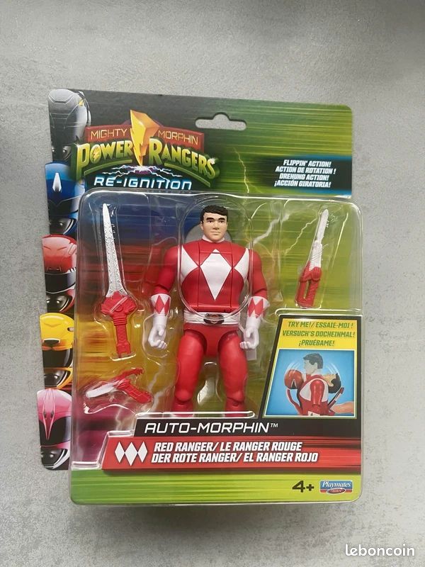 Figurine Power Rangers Ranger Rouge – 15,2 Cm, Mighty Morphin Re-Ignition