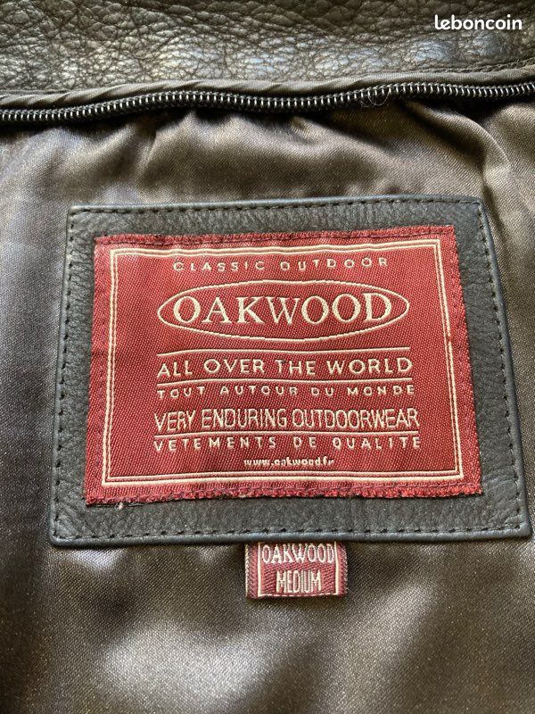 Veste sport femme en peau Oakwood T M brun (image 3)
