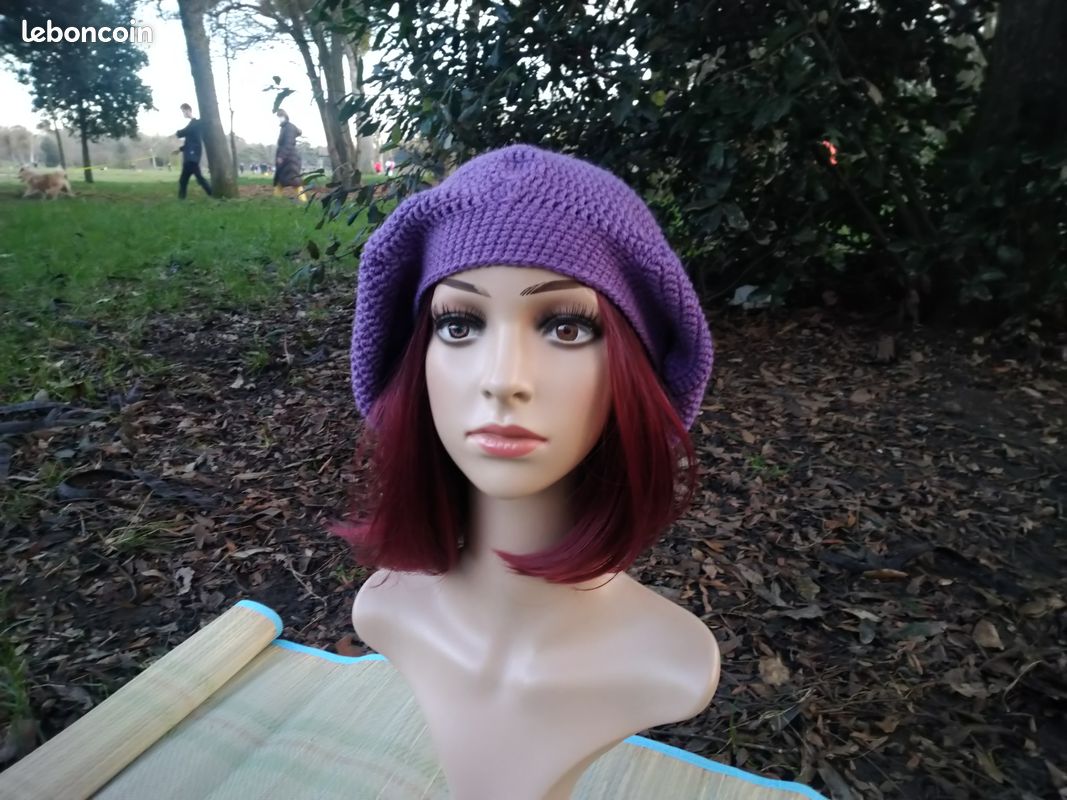 Bonnet slouchy au crochet, fait main (image 2)