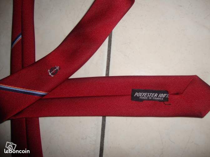 Cravatte rouge / bordeau 100% polyester YDK (image 2)