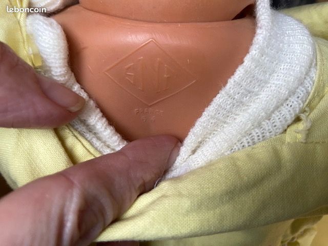 Tête De Poupée Vintage SNF Claudinet, Série Modes Et Travaux, Françoise, Celluloïd
