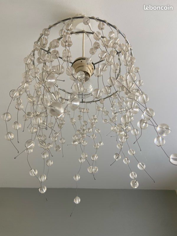 Suspension / lustre avec perles (image 3)