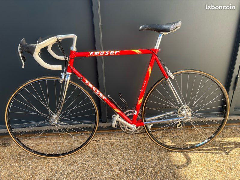 Vélo De Route F. Moser – Cadre Acier 55 Cm – Roues 700C – Vélo Course Vintage