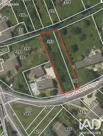 Terrain 1023 m² Villiers-Saint-Denis
