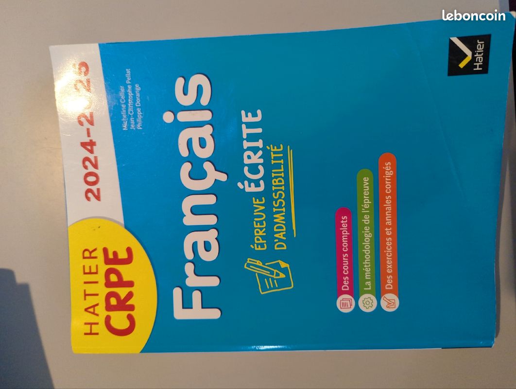 CRPE annales 2024 2025 Hatier français épreuves écrites (image 1)