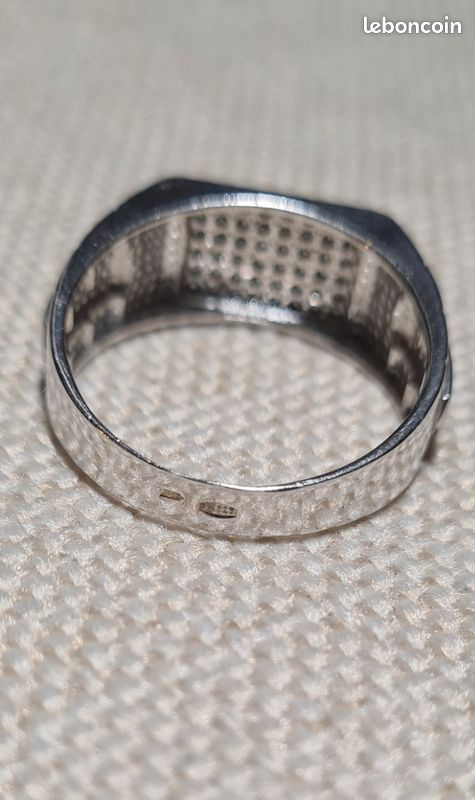 Chevalière (bague Miroir) En Argent Massif 925 - Taille 54, Poids 4.2g, Neuf Sans Boîte