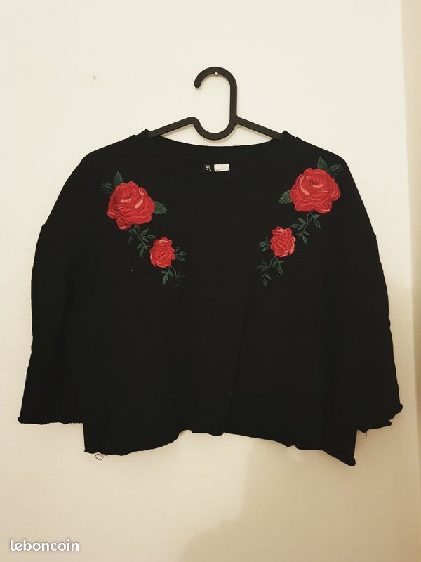 Pull court noir H&M (image 1)