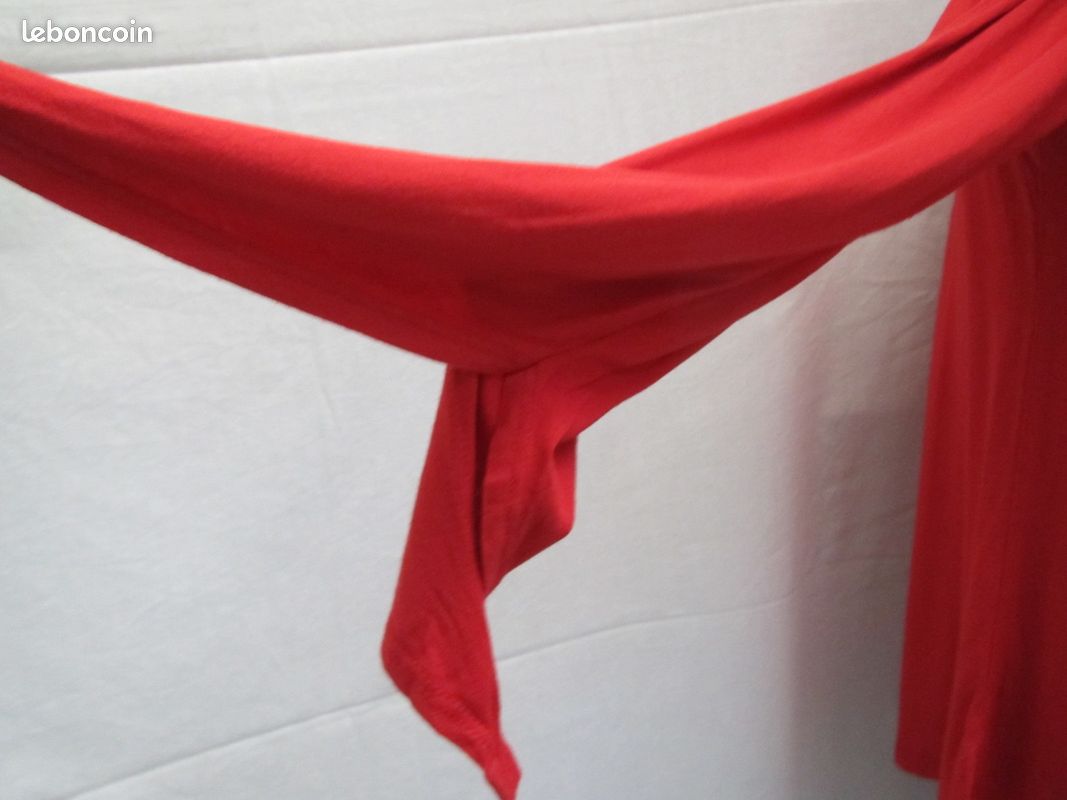 Cache cache top blouse encolure élastiquée T 36 (image 3)