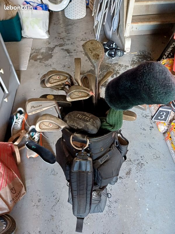 Ensemble golf complet : clubs + sac + chariot à roulettes (image 2)