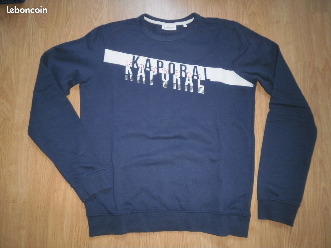 Sweat-shirt sans capuche Ado ou Homme Taille S Marque Kaporal