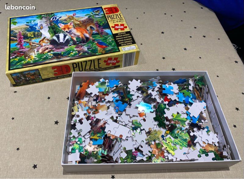 Puzzle 3D animaux sauvages (image 1)