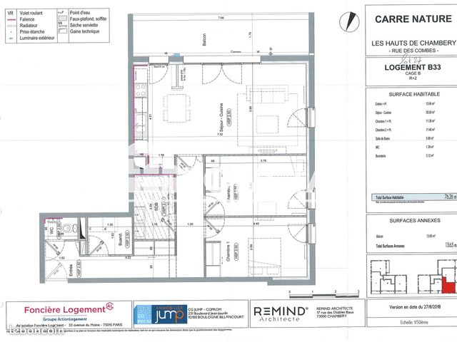 Appartement 3 pièces 76 m² · à Chambéry · 76 m² · 963 €/mois