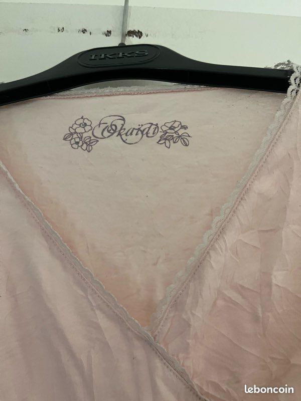 Blouse fluide okaidi rose 14 ans (image 2)