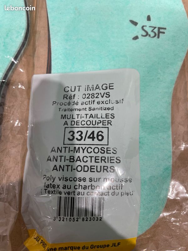 SEMELLES JLFPRO MULTI-TAILLES A DÉCOUPER 35/46 et 33/46 (image 3)