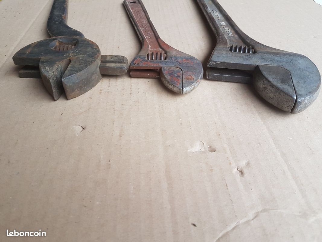 Clé Anglaise Marteau Outil Ancien HI - Vintage Pour Collection Garage - Occasion Fonctionnel