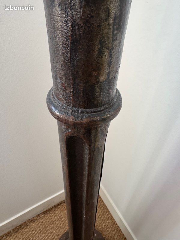 Paire de colonnes anciennes en fonte -Sellettes en fonte 120cm (image 9)
