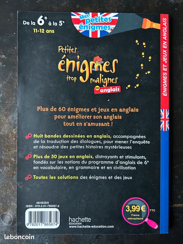 Petites énigmes trop malignes en anglais-11/12 ans (image 2)