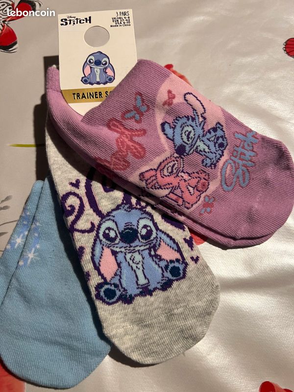 Lot de 3 paires de socquettes Stitch (image 3)