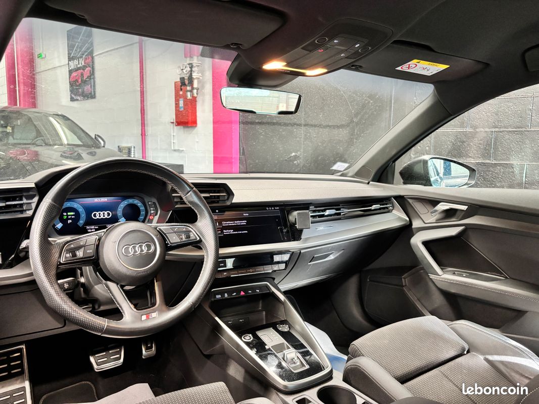 AUDI A3 Sportback 40 TFSIe 204 S tronic 6 S Line CarPlay Caméra de recul Entretient Audi Origine France Garantie 12mois (image 8)