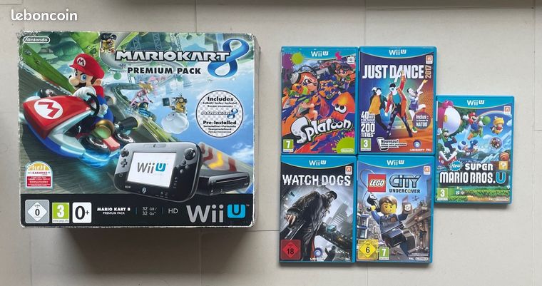 BOÎTE VIDE WII U Édition Premium Pack Mario Kart 8 & Splatoon