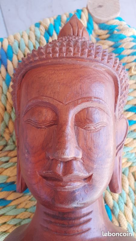 Statue Bouddha en bois (image 6)