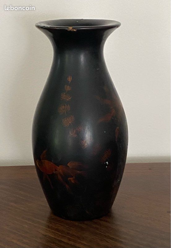 Petit vase chinois en bois à restaurer (image 4)