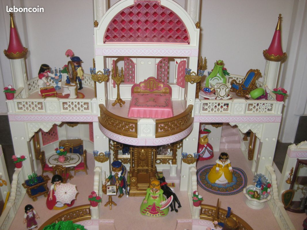 Château de princesse de playmobil n°4250+enfants du château n°4257+4253 chambre princesse (image 4)