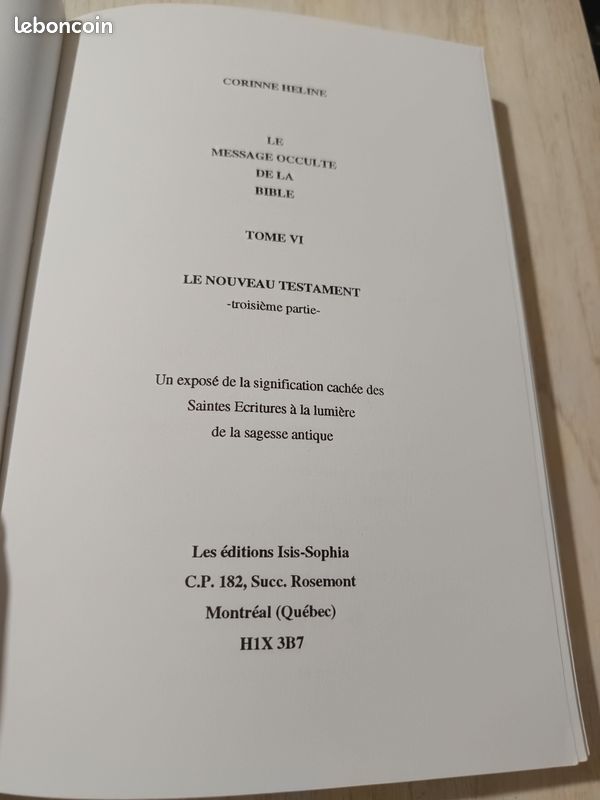 Le message occulte de la Bible tome VI (image 4)