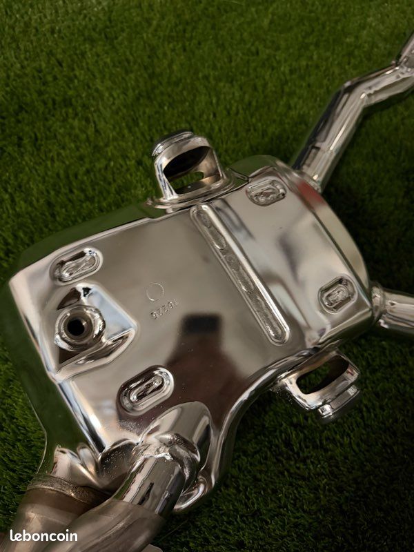 BMW collecteur échappement origine chrome + cartouche d’origine (image 3)