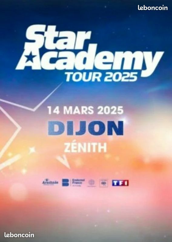 Star Academy Zénith Dijon 2025 Billetterie