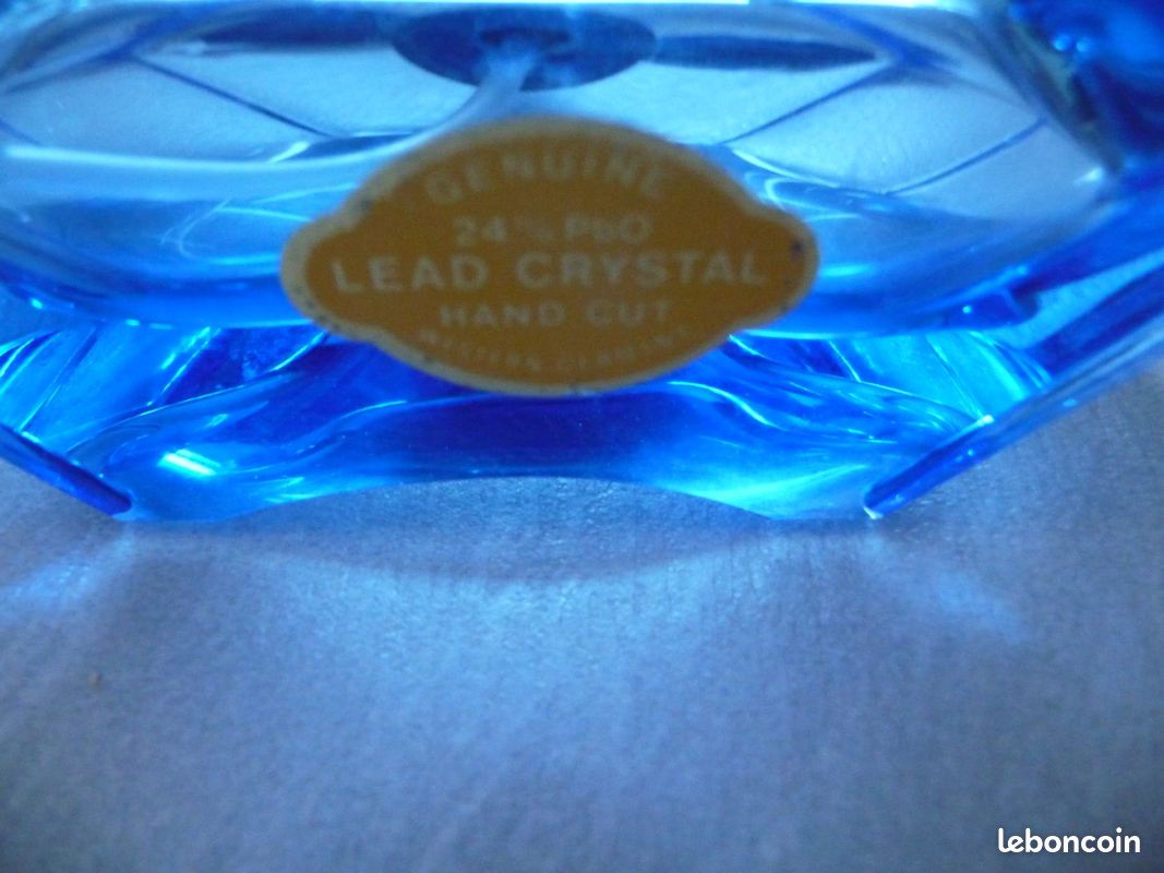 Vaporisateur en véritable cristal bleu 24 % pbo - Neuf (image 3)