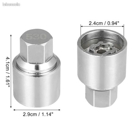 Douille Antivol Vw M&S Security Master U00c9crou De Roue Antivol De Rechange Pour VW Volkswagen ABC 2/13 13 Cannelures Antivol Utilitaire
