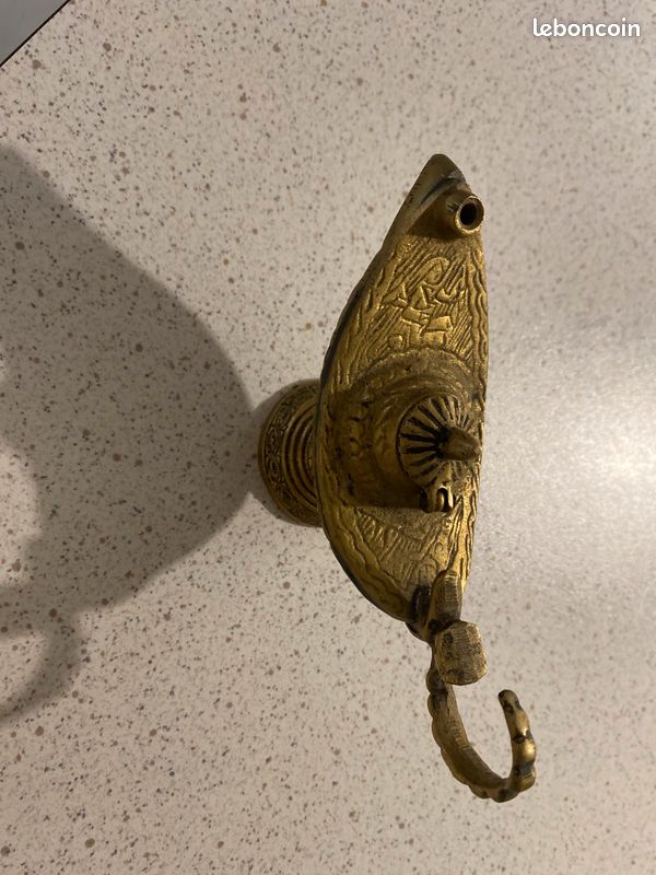 Lampe à huile laiton style Aladdin (image 1)