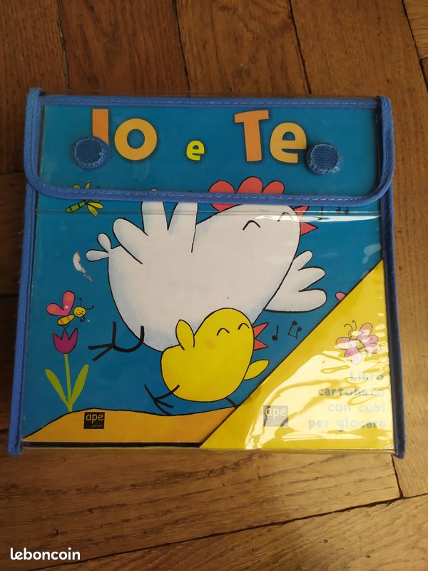 Lo e te livre cartonné en italien + cubes cartonnés (image 1)