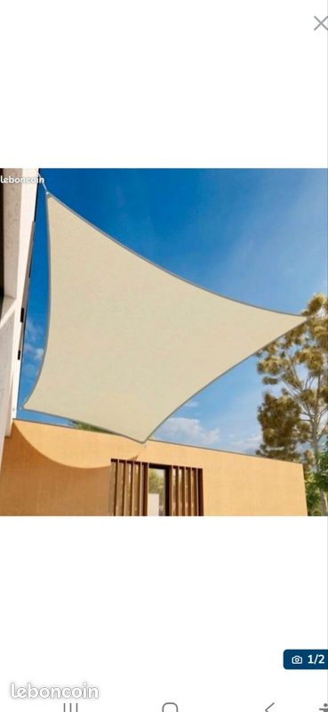 Neuf Voile d'ombrage rectangulaire imperméable 2,5 x 3 m, protection UV pour jardin et terrasse (image 3)