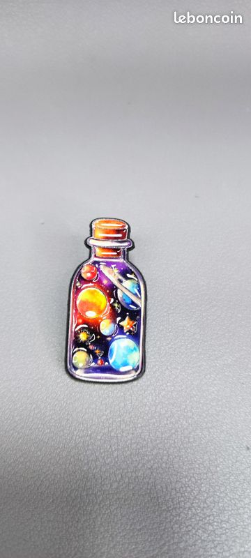 Broche émail Van Gogh Ciel étoilé - Cadeau créatif (image 1)