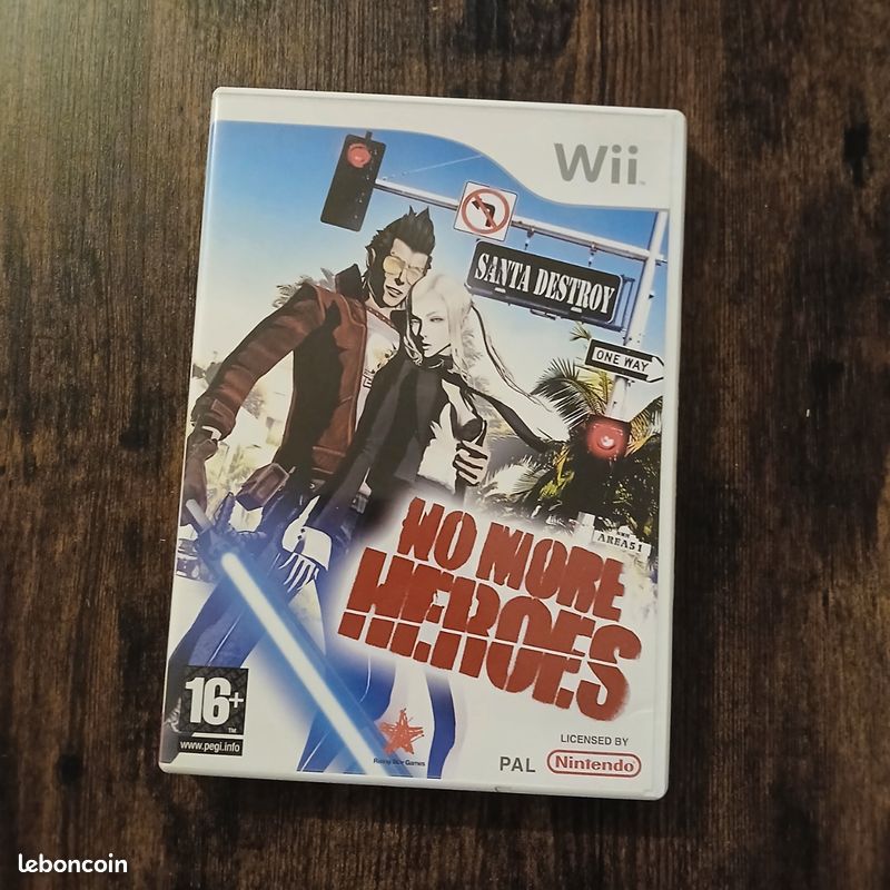Jeu Wii No More Heroes – Édition Standard – Bon état – Action/Combat