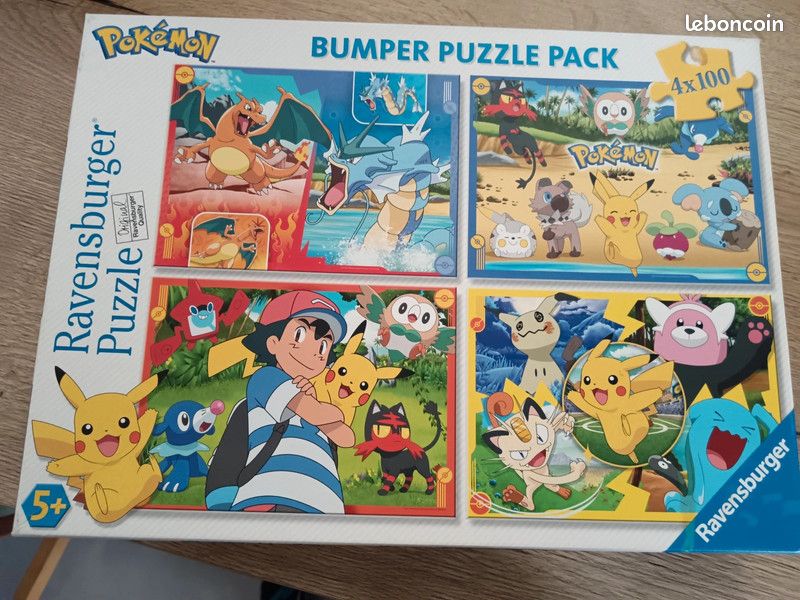 Lot de 4 puzzles Pokémon (image 1)