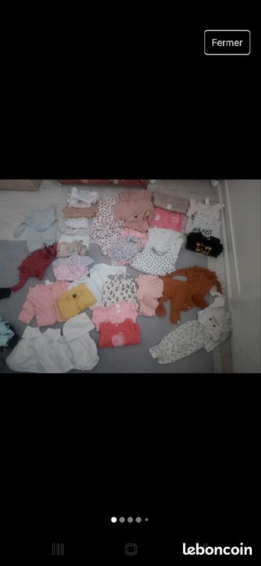 Lot vêtement fille 1mois (image 1)