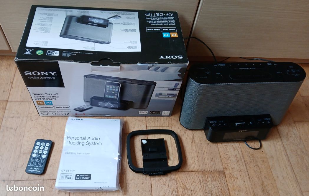 Station d'accueil Sony ICF pour iPod iPhone 3GS (image 1)